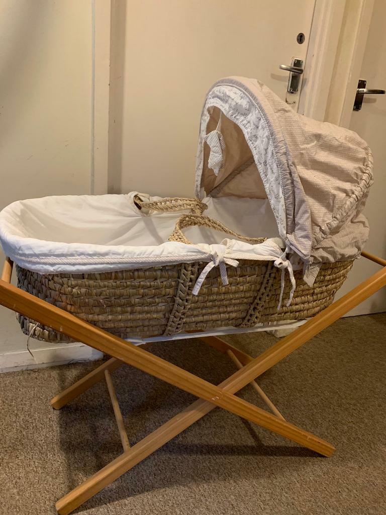 mothercare moses basket bedding